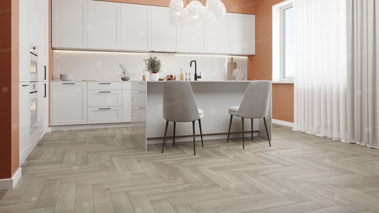 Каменный ламинат SPC Alpine Floor Parquet Light Дуб Фантазия, ЕСО 13-1 MC