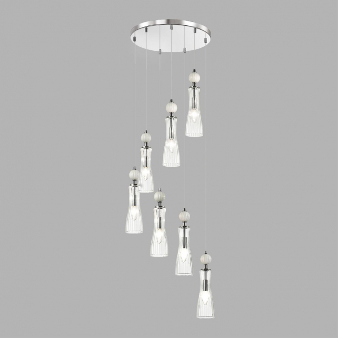 Люстра каскадная Е14 7*40W 220V EMILY NEOCLASSI LN26 159 LUMION 8268/7A, фото на цветном фоне 2 Люстра каскадная Е14 7*40W 220V EMILY NEOCLASSI LN26 159 LUMION 8268/7A, фото на цветном фоне 2