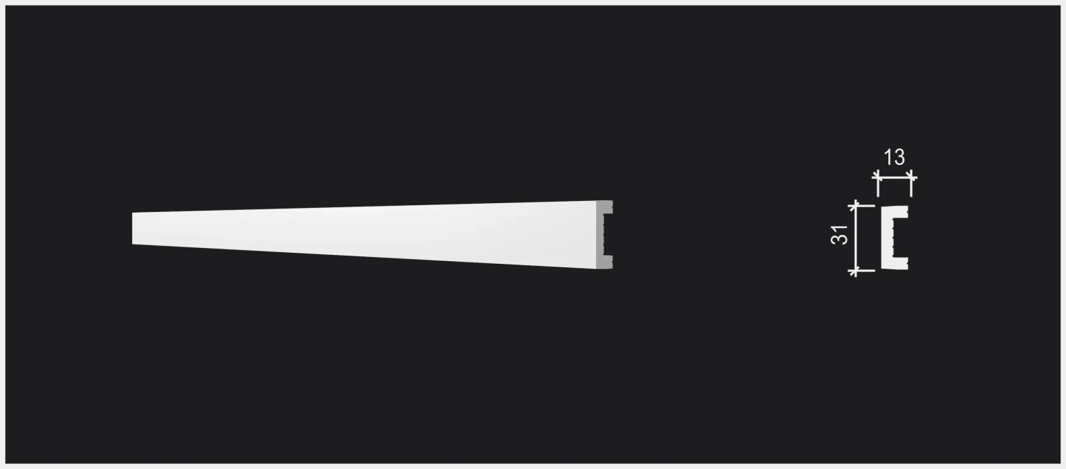 Молдинг Decor-Dizayn DD626(3m), 30x13x3000 мм Молдинг Decor-Dizayn DD626(3m), 30x13x3000 мм