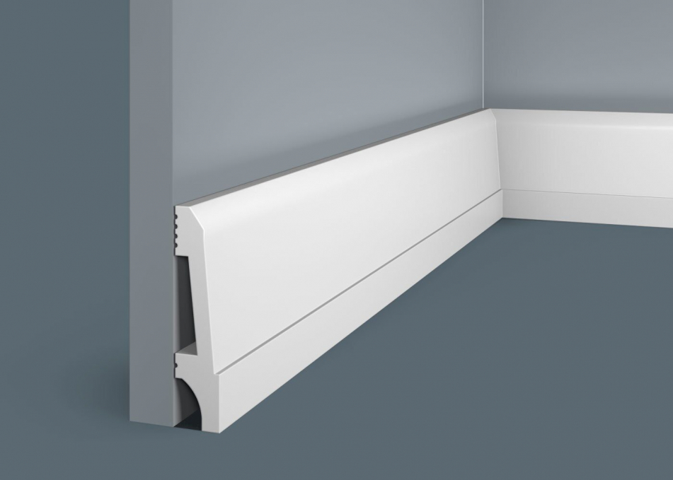 Плинтус Cosca Decor PX023, 90х20x2000 мм, Экополимер Плинтус Cosca Decor PX023, 90х20x2000 мм, Экополимер