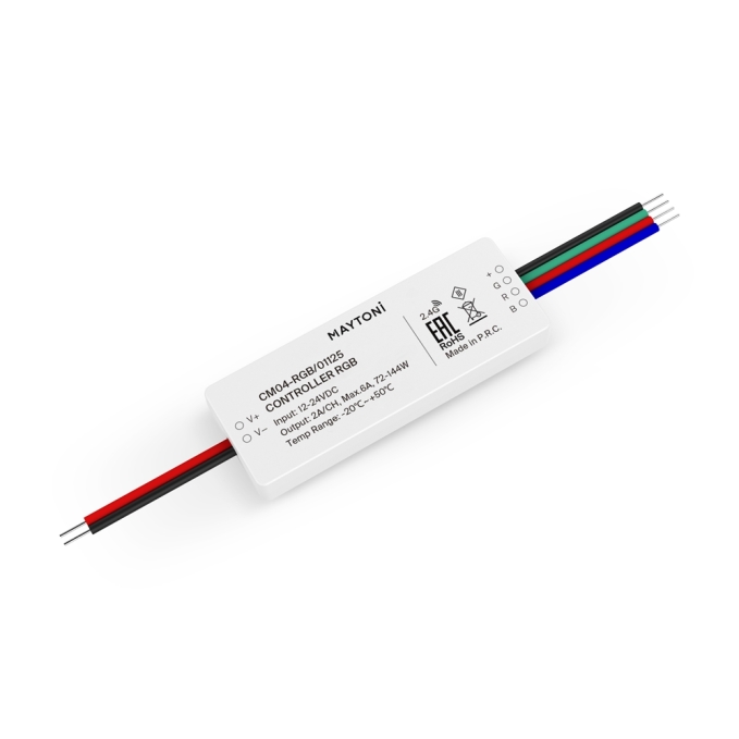 Контроллер для светодиодной ленты RGB 72Вт/144Вт, 0 Maytoni, 1125, изображение 1 Контроллер для светодиодной ленты RGB 72Вт/144Вт, 0 Maytoni, 1125, изображение 1