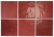 Настенная плитка Equipe Artisan Burgundy 13.2x13.2, 24457