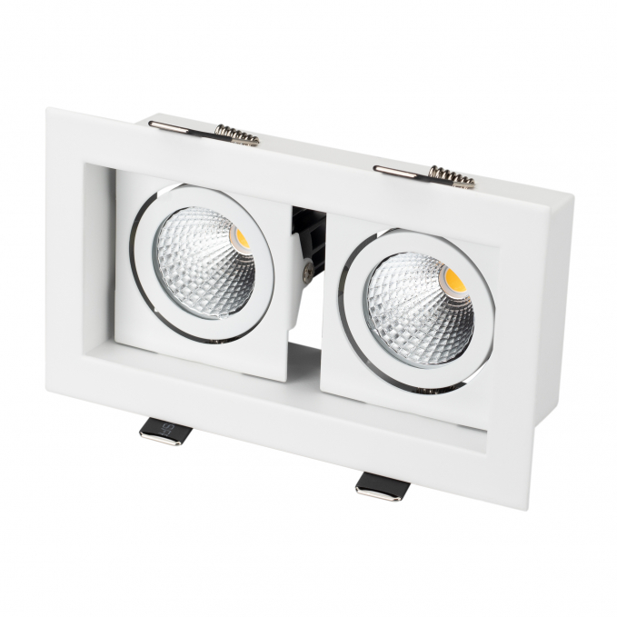 Светильник CL-KARDAN-S180x102-2x9W Warm (WH, 38 deg), Arlight, 024127, изображение 1