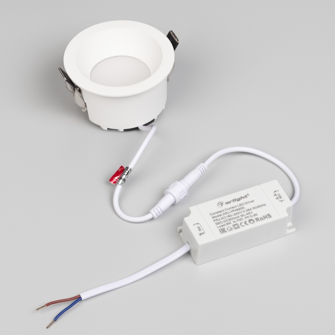Светильник MS-DROP-BUILT-R84-8W Warm3000 (WH, 85 deg, 230V), Arlight, 041461 Светильник MS-DROP-BUILT-R84-8W Warm3000 (WH, 85 deg, 230V), Arlight, 041461