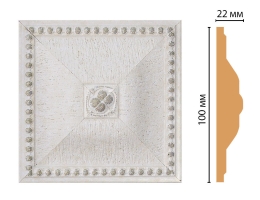 Вставка цветная Decomaster D209-42, 100x100x22 мм