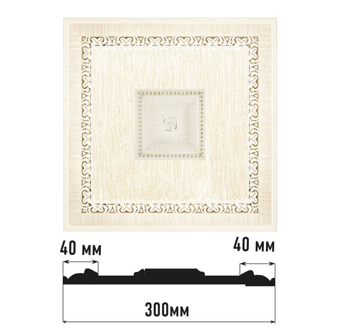 Декоративное панно Decomaster D31-7D, 300x300x32 мм Декоративное панно Decomaster D31-7D, 300x300x32 мм