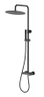 Душевая стойка со смесителем Boheme Stick 128-BB черная матовая