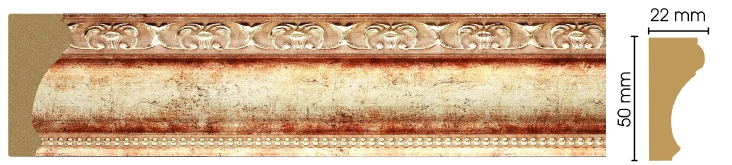 Молдинг Decomaster 151-127, 50x22x2400 мм