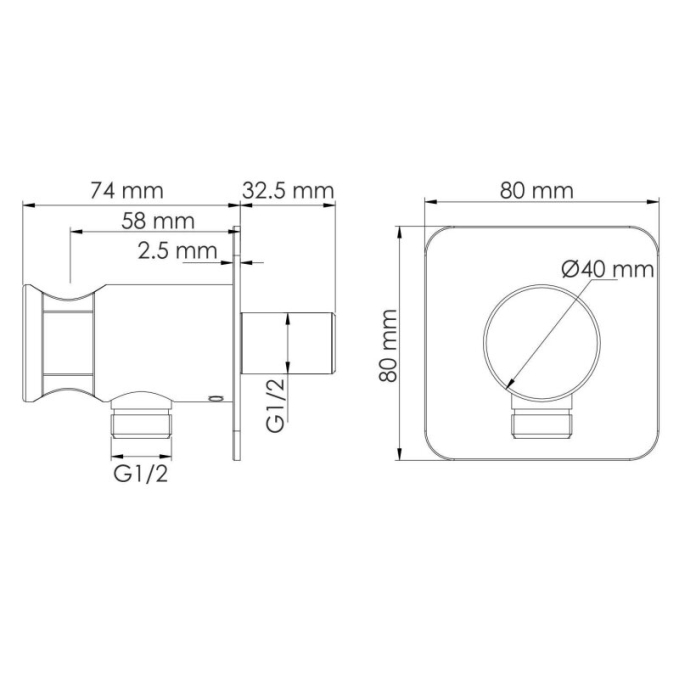 Подключение шланга WasserKRAFT A271 Подключение шланга WasserKRAFT A271