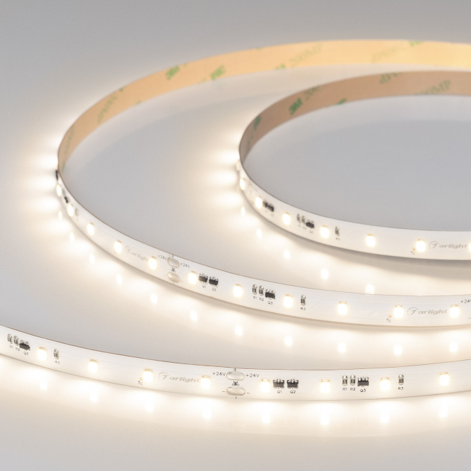 Светодиодная лента IC-A60-10mm 24V Warm3500 (4.8 W/m, IP20, 2835, 20m), Arlight, 040669, изображение 1 Светодиодная лента IC-A60-10mm 24V Warm3500 (4.8 W/m, IP20, 2835, 20m), Arlight, 040669, изображение 1