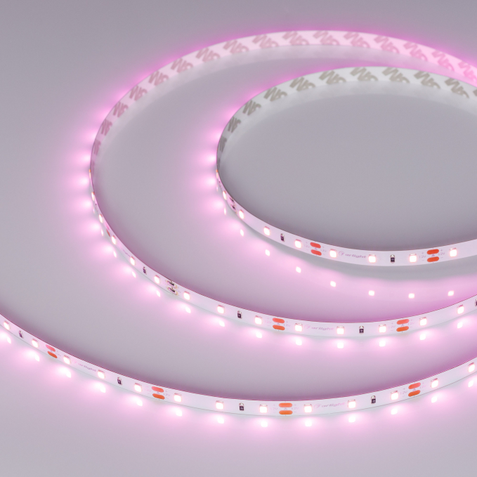 Светодиодная лента RT-A60-8mm 12V Pink (4.8 W/m, IP20, 2835, 5m), Arlight, 013571(2), изображение 1 Светодиодная лента RT-A60-8mm 12V Pink (4.8 W/m, IP20, 2835, 5m), Arlight, 013571(2), изображение 1
