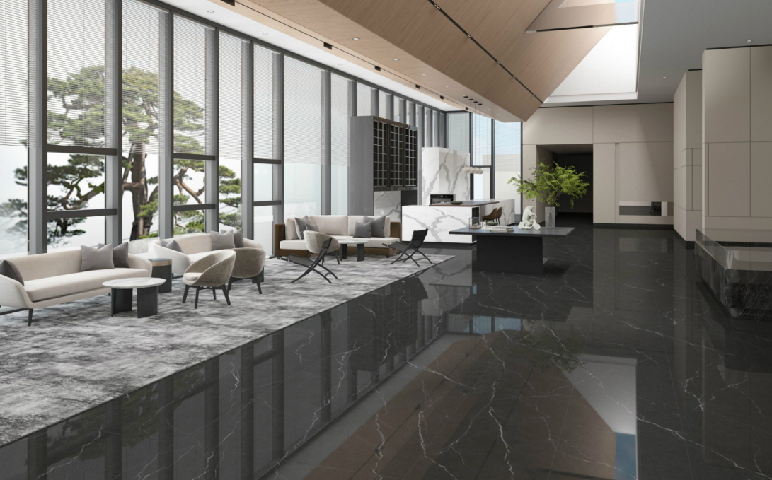 Керамогранит Age Art Yerevan Nero Marquina Marble 60x120, AA120706P Керамогранит Age Art Yerevan Nero Marquina Marble 60x120, AA120706P