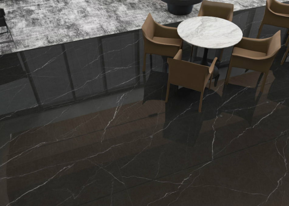 Керамогранит Age Art Yerevan Nero Marquina Marble 60x120, AA120706P Керамогранит Age Art Yerevan Nero Marquina Marble 60x120, AA120706P