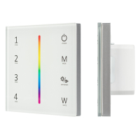 Панель Sens SMART-P45-RGBW White (230V, 4 зоны, 2.4G), Arlight, 028140 Панель Sens SMART-P45-RGBW White (230V, 4 зоны, 2.4G), Arlight, 028140