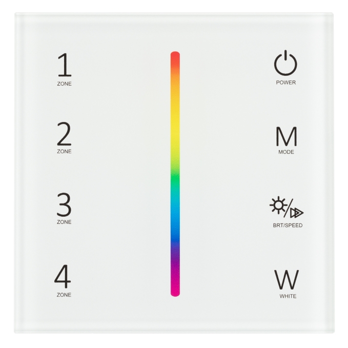 Панель Sens SMART-P45-RGBW White (230V, 4 зоны, 2.4G), Arlight, 028140, изображение 2
