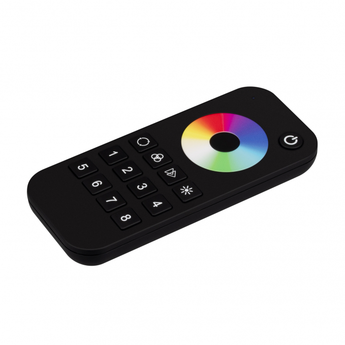INTELLIGENT ARLIGHT Пульт SMART-SPI-801-52-8SC-RGBW-SUF Black (3V, 2.4G), Arlight, 059249, изображение 1 INTELLIGENT ARLIGHT Пульт SMART-SPI-801-52-8SC-RGBW-SUF Black (3V, 2.4G), Arlight, 059249, изображение 1