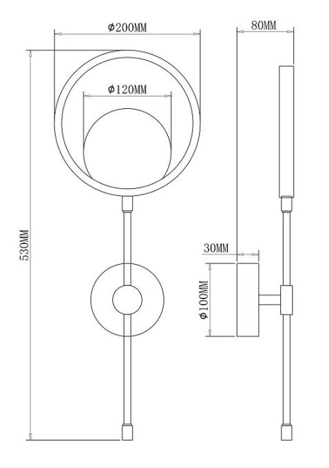 Настенный светильник (бра) Бисерный / Beady 11 Вт LED, Freya, FR6110WL-L12GB Настенный светильник (бра) Бисерный / Beady 11 Вт LED, Freya, FR6110WL-L12GB