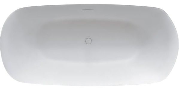 Ванна из литьевого мрамора Riho Bilo 165x75 B128001105 белая матовая отдельно стоящая Ванна из литьевого мрамора Riho Bilo 165x75 B128001105 белая матовая отдельно стоящая