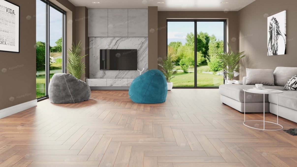 Каменный ламинат SPC Alpine Floor Parquet Light Дуб Royal, ЕСО 13-2 MC Каменный ламинат SPC Alpine Floor Parquet Light Дуб Royal, ЕСО 13-2 MC