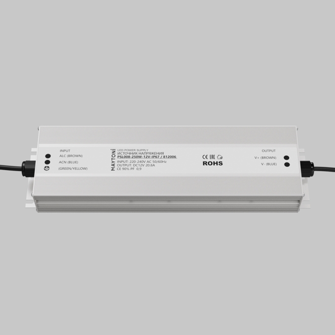 Источник напряжения PSL008 12В 250Вт IP67 812006, 812006, изображение 2 Источник напряжения PSL008 12В 250Вт IP67 812006, 812006, изображение 2