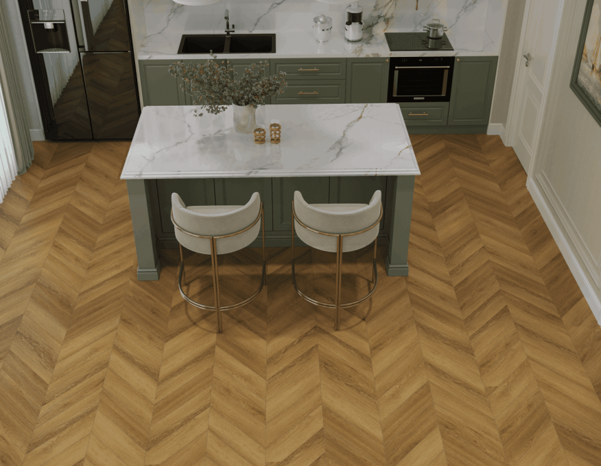 Каменный ламинат SPC Tulesna Art Chevron Fresco, 1011-9 Каменный ламинат SPC Tulesna Art Chevron Fresco, 1011-9