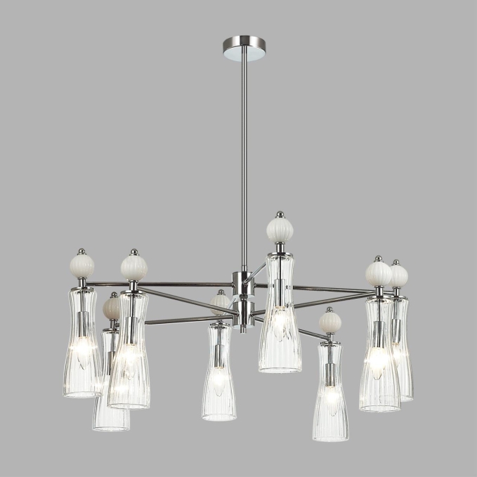 Люстра Е14 8*40W 220V EMILY NEOCLASSI LN26 160 LUMION 8268/8, фото на цветном фоне 2 Люстра Е14 8*40W 220V EMILY NEOCLASSI LN26 160 LUMION 8268/8, фото на цветном фоне 2