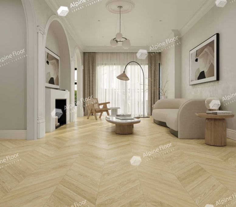 Кварцвиниловая плитка Alpine Floor Chevron Alpine LVT Дуб Ваниль Селект, ECO 20-2 Кварцвиниловая плитка Alpine Floor Chevron Alpine LVT Дуб Ваниль Селект, ECO 20-2
