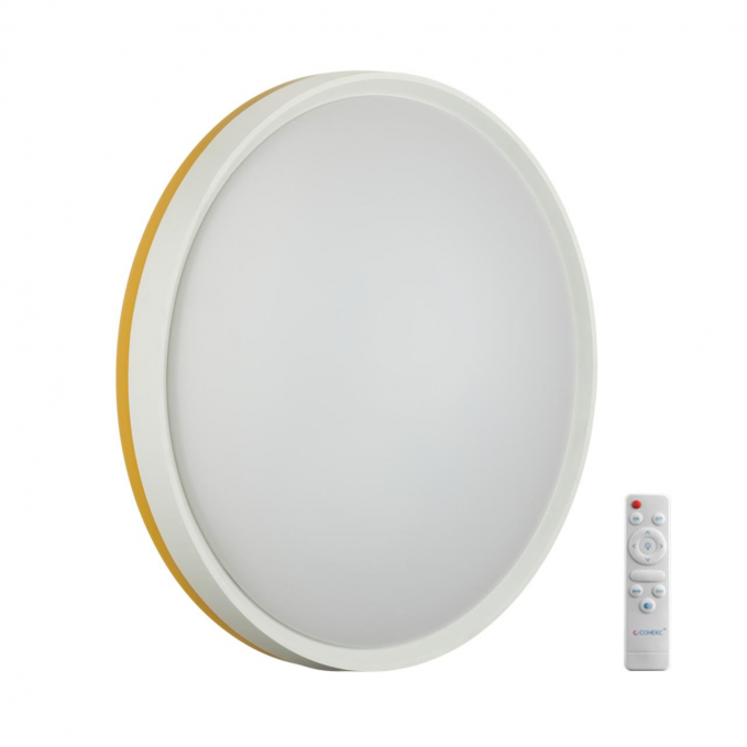 Светильник LED 70Вт 3000-6000К D500 IP43 пульт ДУ KEZO YELLOW COLOR SN 154 СОНЕКС 7709/EL, изображение 1 Светильник LED 70Вт 3000-6000К D500 IP43 пульт ДУ KEZO YELLOW COLOR SN 154 СОНЕКС 7709/EL, изображение 1