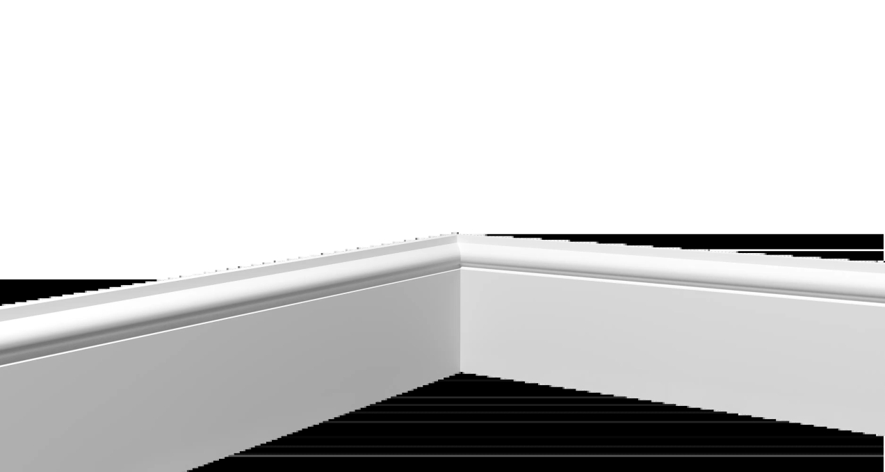 Комплектующий элемент Decor-Dizayn DD005/U1 для плинтуса - внутренний угол