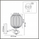 Бра E27 40W 220V ALEGRA MODERNI LN26 032 LUMION 8334/1W, схема товара