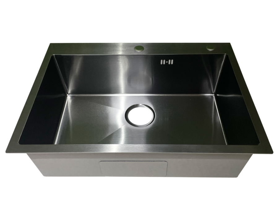 Мойка из нержавеющей стали Santegro 70 см STR7050BL графит
