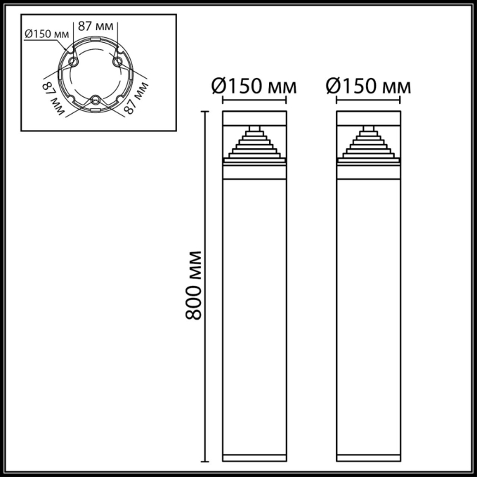 Светильник IP65 LED 20W 608Лм 150° 3000K 85-265V HULK NATURE ODL25 669 ODEON LIGHT 7140/20GLA, схема товара Светильник IP65 LED 20W 608Лм 150° 3000K 85-265V HULK NATURE ODL25 669 ODEON LIGHT 7140/20GLA, схема товара