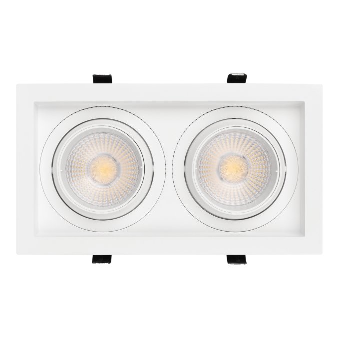 Светильник MS-VORTEX-BUILT-S250x140-2x30W Warm3000 (WH-WH, 50 deg, 230V), Arlight, 042369, изображение 2 Светильник MS-VORTEX-BUILT-S250x140-2x30W Warm3000 (WH-WH, 50 deg, 230V), Arlight, 042369, изображение 2