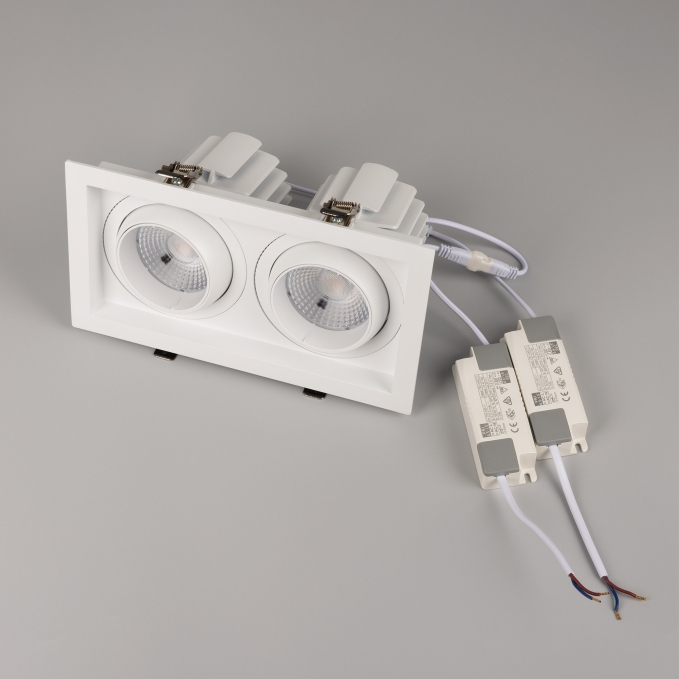 Светильник MS-VORTEX-BUILT-S250x140-2x30W Warm3000 (WH-WH, 50 deg, 230V), Arlight, 042369, изображение 3 Светильник MS-VORTEX-BUILT-S250x140-2x30W Warm3000 (WH-WH, 50 deg, 230V), Arlight, 042369, изображение 3