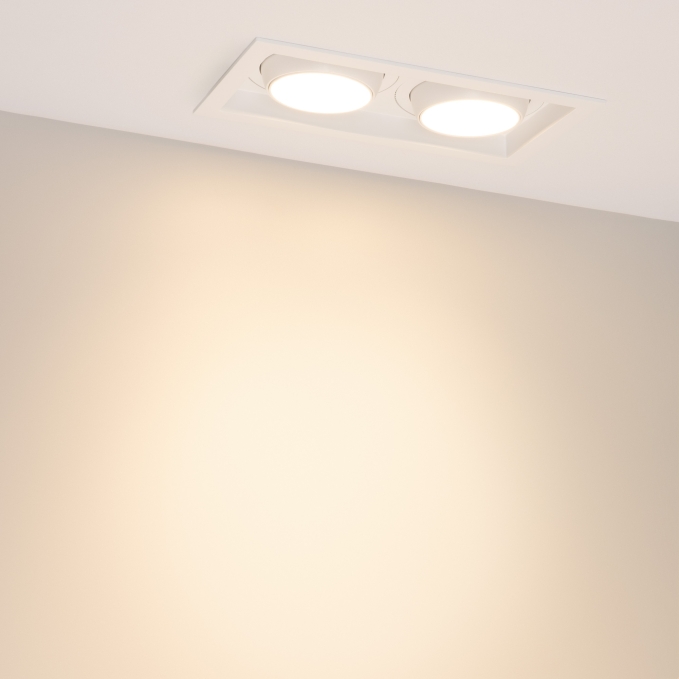 Светильник MS-VORTEX-BUILT-S250x140-2x30W Warm3000 (WH-WH, 50 deg, 230V), Arlight, 042369, изображение 6 Светильник MS-VORTEX-BUILT-S250x140-2x30W Warm3000 (WH-WH, 50 deg, 230V), Arlight, 042369, изображение 6