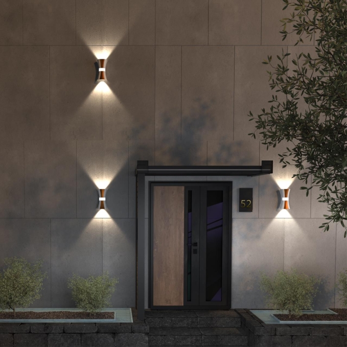 Светильник ландшафтный светодиодный IP54 LED 4000К 12W 85-265V CALLE STREET NT22 730 NOVOTECH 358937, фото в интерьере 1 Светильник ландшафтный светодиодный IP54 LED 4000К 12W 85-265V CALLE STREET NT22 730 NOVOTECH 358937, фото в интерьере 1