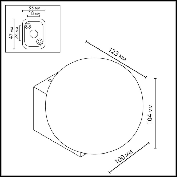 Светильник IP54 LED 1*G9 LED*5W 220-240V VIVA NATURE ODL25 671 ODEON LIGHT 7124/1WA, схема товара Светильник IP54 LED 1*G9 LED*5W 220-240V VIVA NATURE ODL25 671 ODEON LIGHT 7124/1WA, схема товара