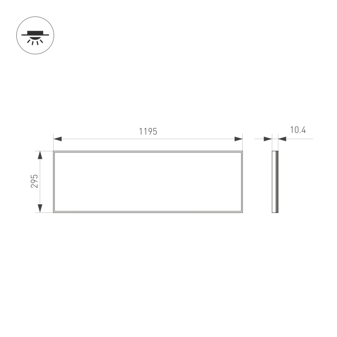 Панель IM-S300x1200-40W White6000 (WH, 120 deg, 230V), Arlight, 023153(2), изображение 5