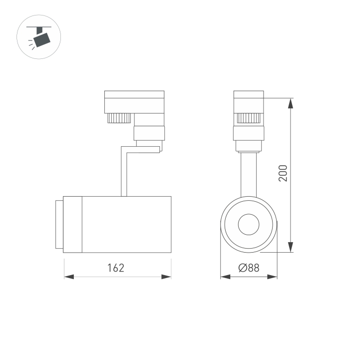 Светильник LGD-ZEUS-TRUECOLOR-4TR-R88-20W Day4000 CRI98 (BK, 20-60 deg, 230V), Arlight, 031425, изображение 5 Светильник LGD-ZEUS-TRUECOLOR-4TR-R88-20W Day4000 CRI98 (BK, 20-60 deg, 230V), Arlight, 031425, изображение 5
