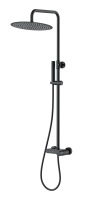 Душевая стойка со смесителем Boheme Stick 128-BB.2 черная матовая