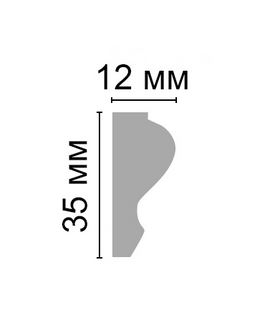 Молдинг гладкий Decomaster A033, 35x12x2000 мм Молдинг гладкий Decomaster A033, 35x12x2000 мм