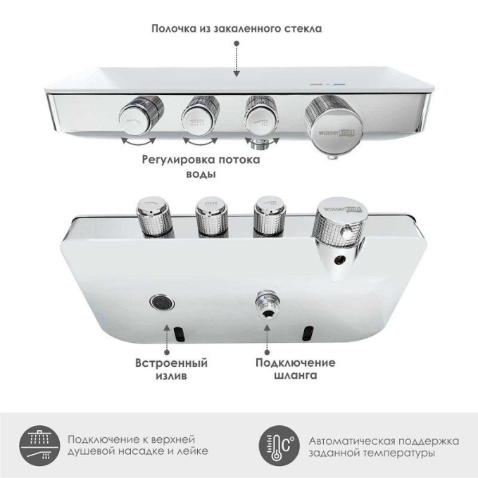 Душевая система WasserKRAFT  A8599.068.116.011.010.127