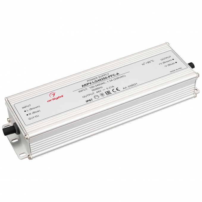 Блок питания ARPV-LG48250-PFC-A (48V, 5.21A, 250W), Arlight, 030021, изображение 1 Блок питания ARPV-LG48250-PFC-A (48V, 5.21A, 250W), Arlight, 030021, изображение 1