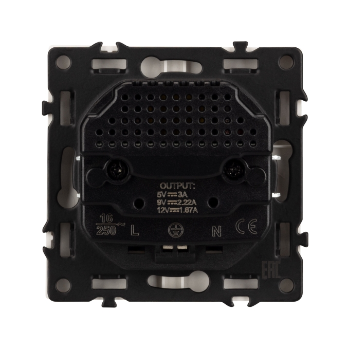 Механизм розетки с USB зарядкой SCT-NOBE-MUAC-SFPL-IS (230V, 16A), Arlight, 059445, изображение 3 Механизм розетки с USB зарядкой SCT-NOBE-MUAC-SFPL-IS (230V, 16A), Arlight, 059445, изображение 3