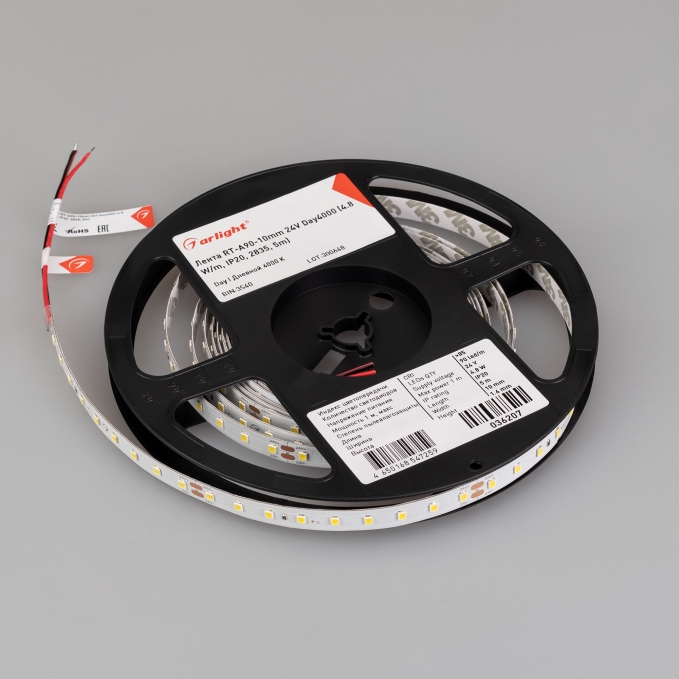 Светодиодная лента ULTRA-A90-10mm 24V Day4000 (4.8 W/m, IP20, 5m), Arlight, 036207(1), изображение 4 Светодиодная лента ULTRA-A90-10mm 24V Day4000 (4.8 W/m, IP20, 5m), Arlight, 036207(1), изображение 4