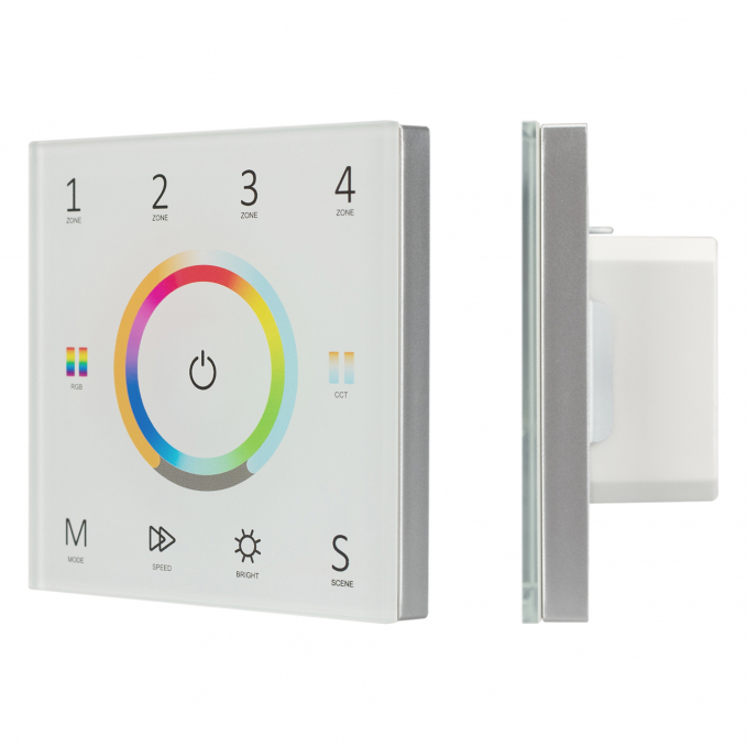 Панель Sens SMART-P67-MULTI White (230V, 4 зоны, 2.4G), Arlight, 028321, изображение 1 Панель Sens SMART-P67-MULTI White (230V, 4 зоны, 2.4G), Arlight, 028321, изображение 1
