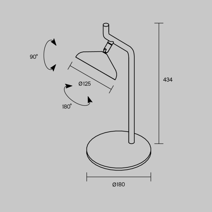 Настольный светильник Монументо / Monumento 3000К 9Вт, MOD467TL-L9BS3K, изображение 7