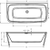 Ванна акриловая Riho Adore 180x85 B086001005 пристенная Ванна акриловая Riho Adore 180x85 B086001005 пристенная