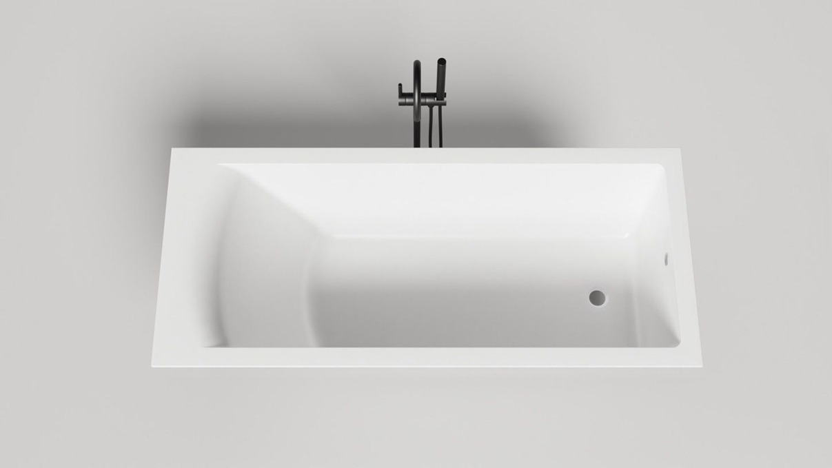 Ванна из искусственного камня Salini Cascata Kit 170x75 104323M белая матовая встраиваемая Ванна из искусственного камня Salini Cascata Kit 170x75 104323M белая матовая встраиваемая