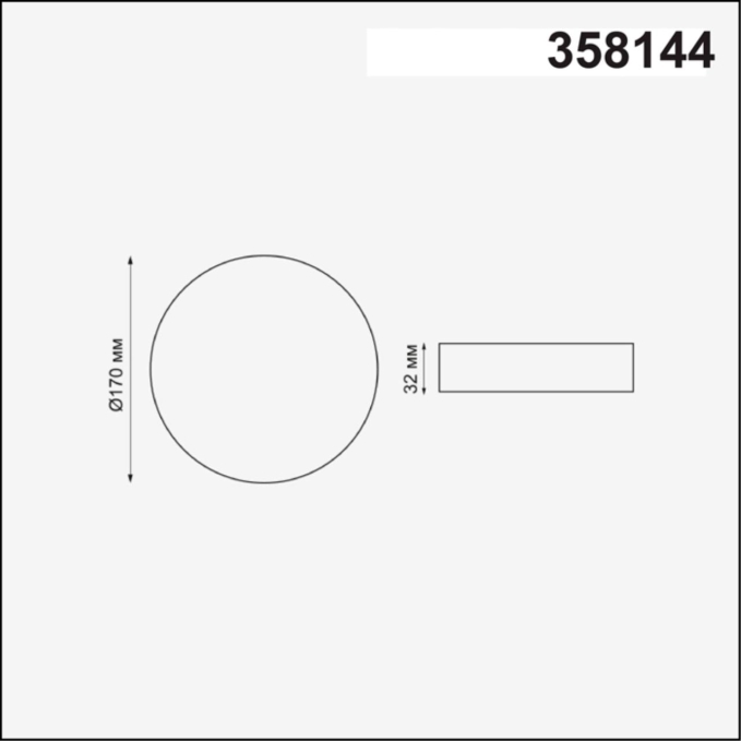 Встраиваемый светильник IP20 LED 4000K 18W 85 - 265V MON SPOT NT19 562 NOVOTECH 358144, схема товара Встраиваемый светильник IP20 LED 4000K 18W 85 - 265V MON SPOT NT19 562 NOVOTECH 358144, схема товара
